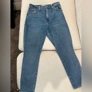 Abercrombie & Fitch Blue Skinny High Rise Ankle Jeans